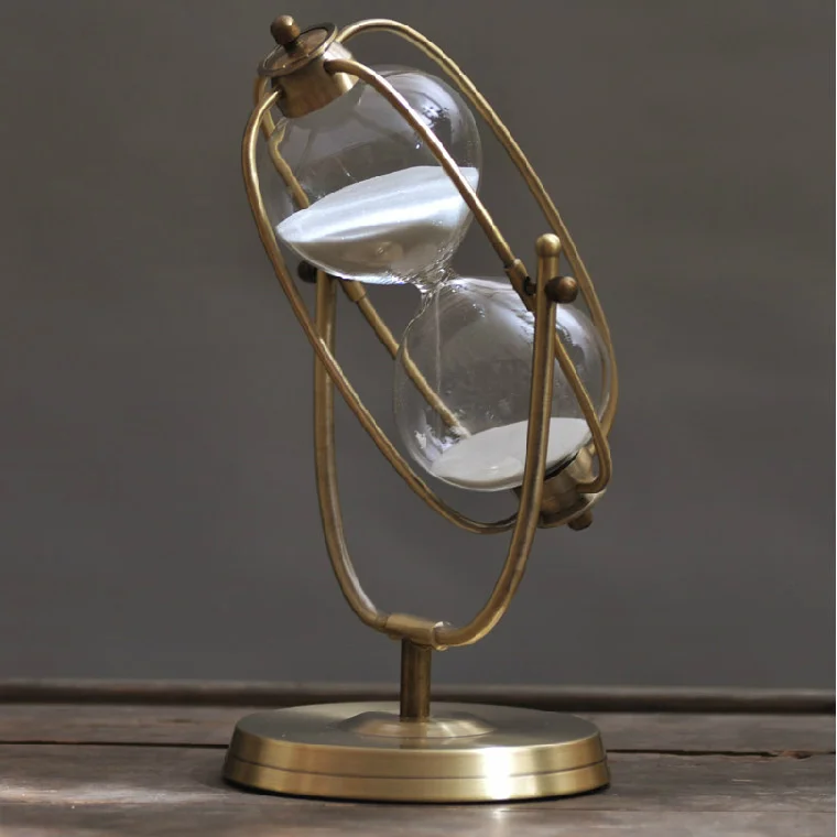 

European imitation copper hourglass decoration living room bedroom decorations forgotten time