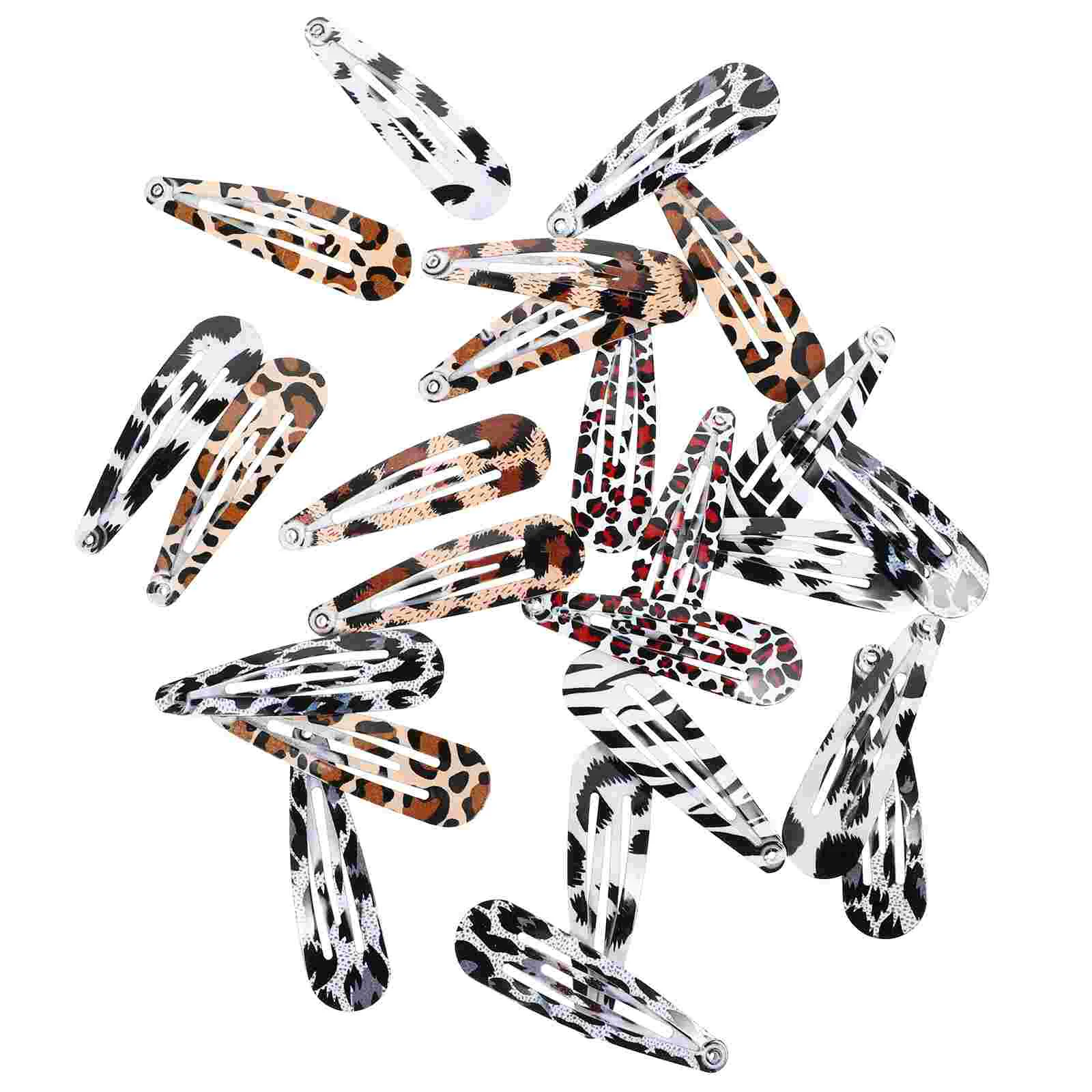 

24 Pcs Hairpin BB Clips Women Barrettes Accessory Girls Suit Leopard Snap Wedding