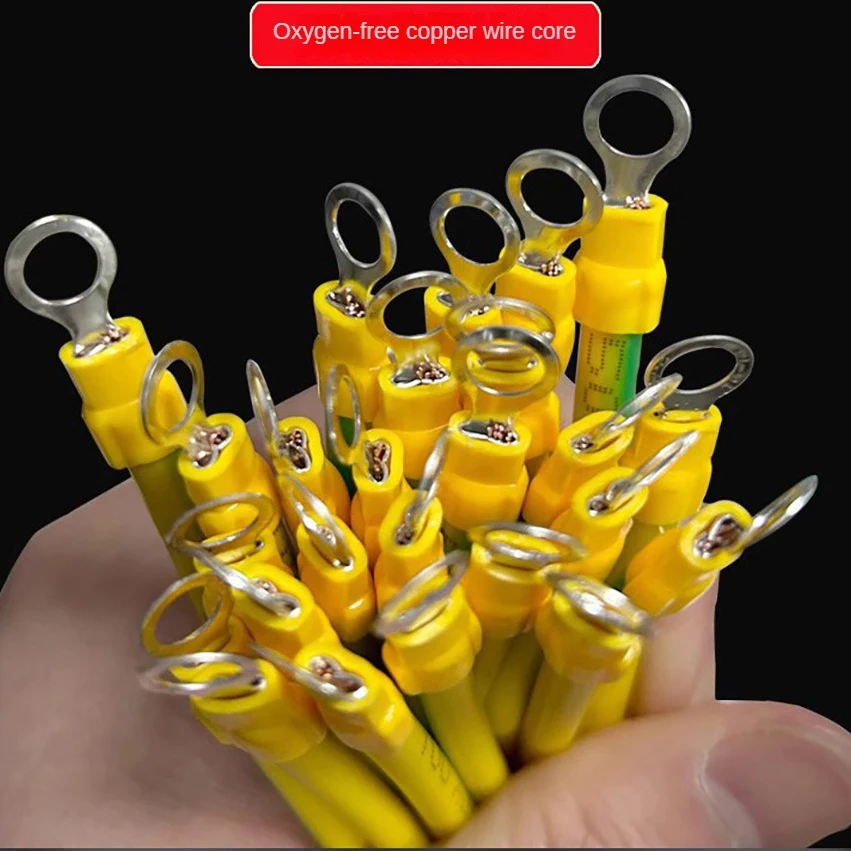 100 шт. BVR Солнечный фотогальванический заземляющий провод 10/12/14 AWG проводное