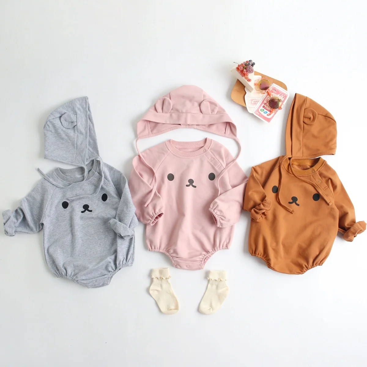 

0-3T Autumn Winter Baby Clothes Newborn Kid Baby Boys Girls Romper Cute Sweet Long Sleeve Jumpsuit Cotton Outfits