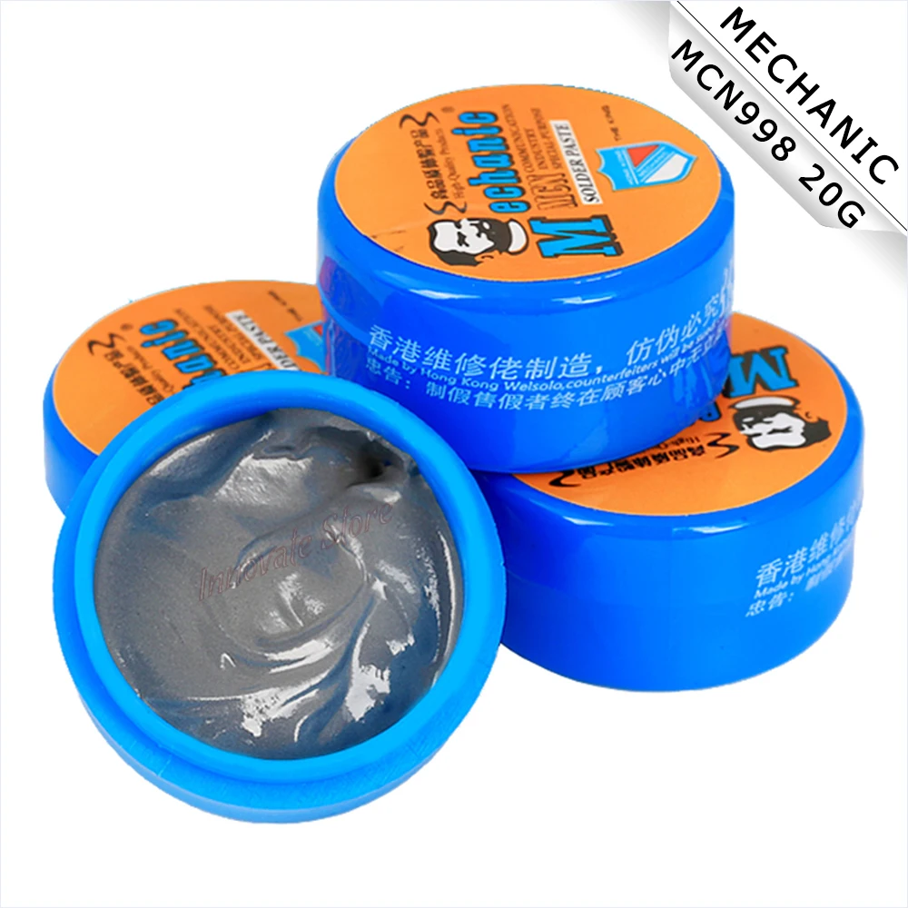 

Solder Paste MECHANIC MCN998 20G 183℃ Sn63/Pb37 SMT High Compatibility Solder Paste Soldering Tin Mud Circuit Repair Solder