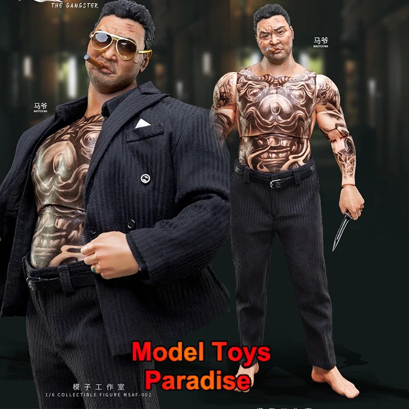 MOZ STUDIO MSAF002 1/6 Tong-Seok Ma The Gangster Корейская прочная татуировка Джентльмен Полный набор