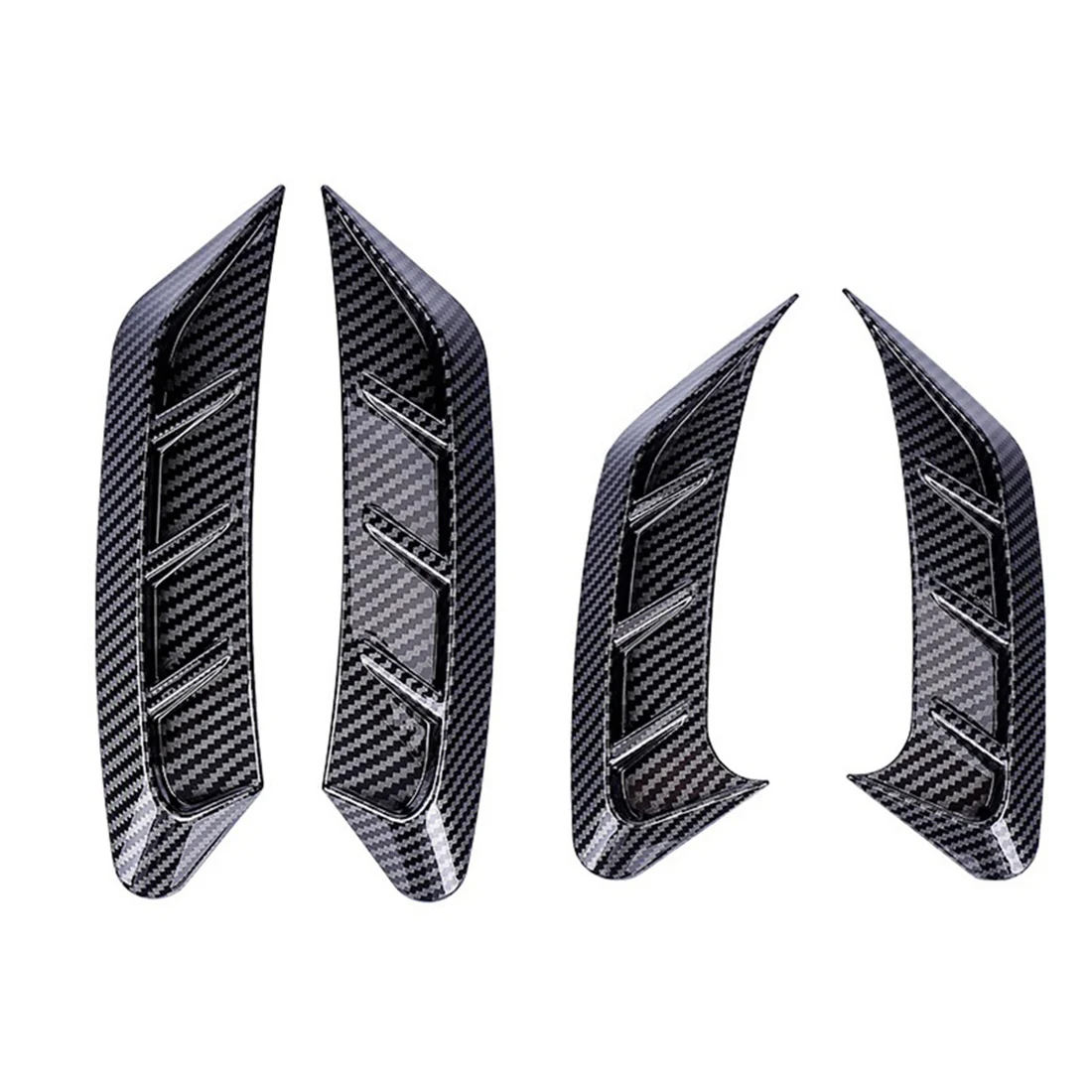 

Car Headlight Eyebrow Cover Sticker Decoration for - A4 B9 2020-2021 RS4 Accessories 4PCS, ABS Carbon Fiber