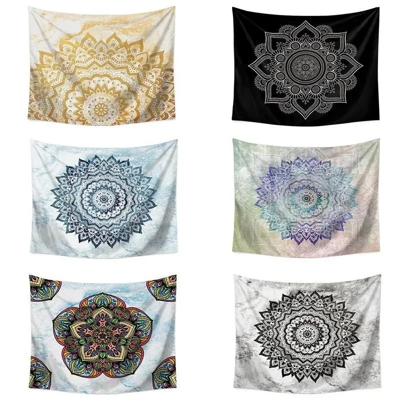Настенный Гобелен В Стиле Бохо С Изображением Павлина И Мандалы Индийский Хиппи