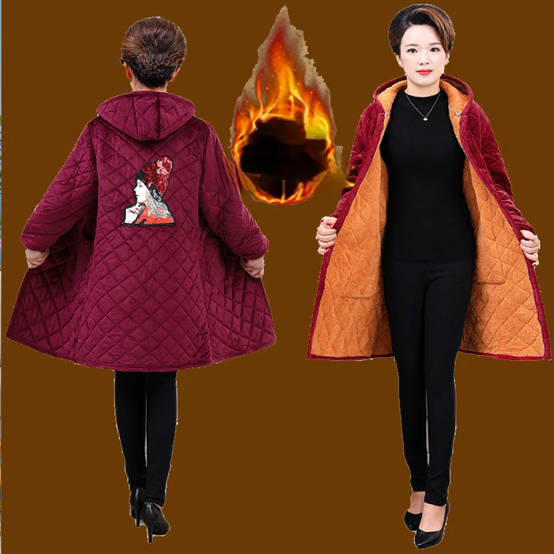 New Winter Coat for Women Parkas Jackets Hooded Cotton Padded Jacket Korean Fashion Warm Thick Tops Loose