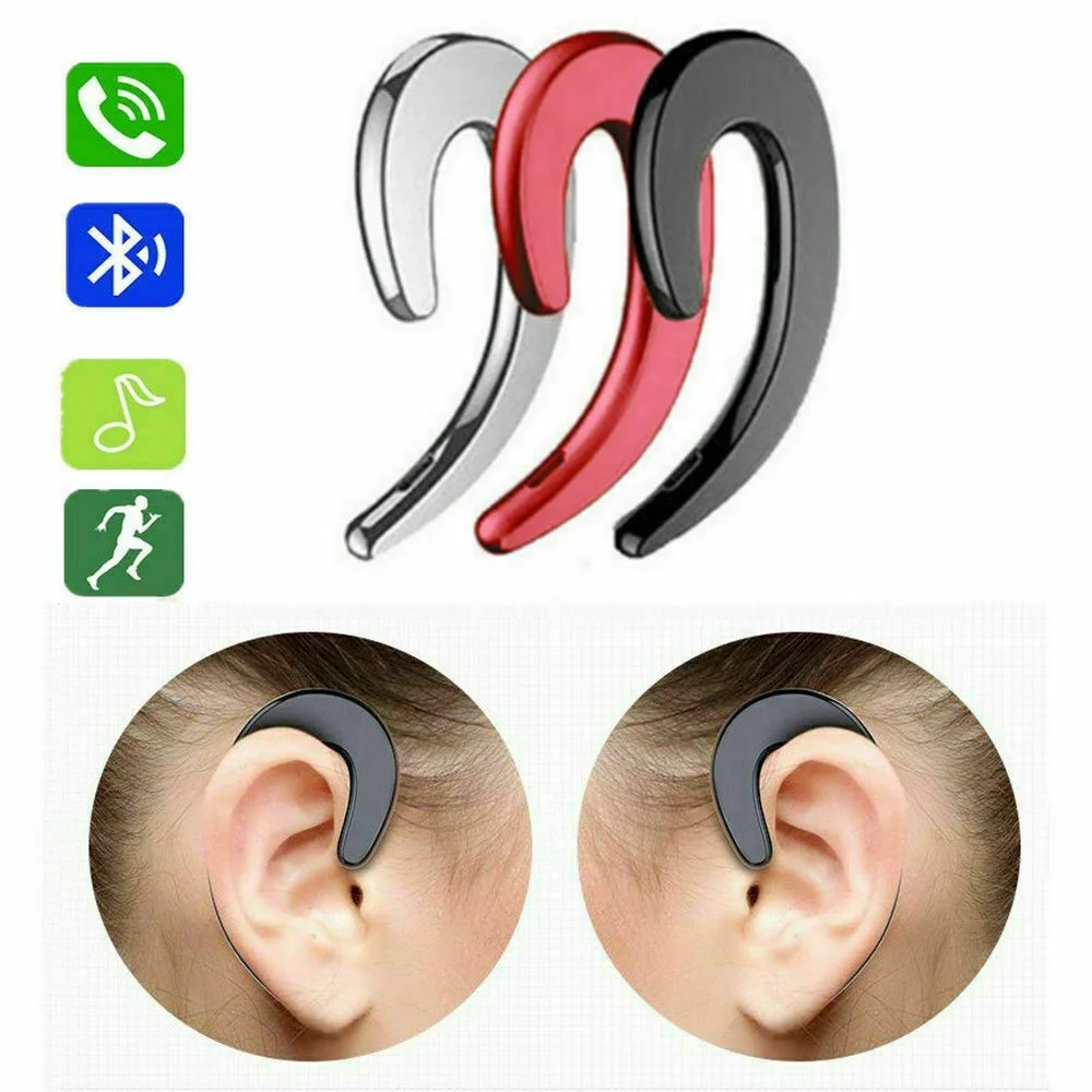 

Bone Conduction Bluetooth Headset Car Mini Stereo Hanging Ears Don't Hear Wireless Bluetooth Headset