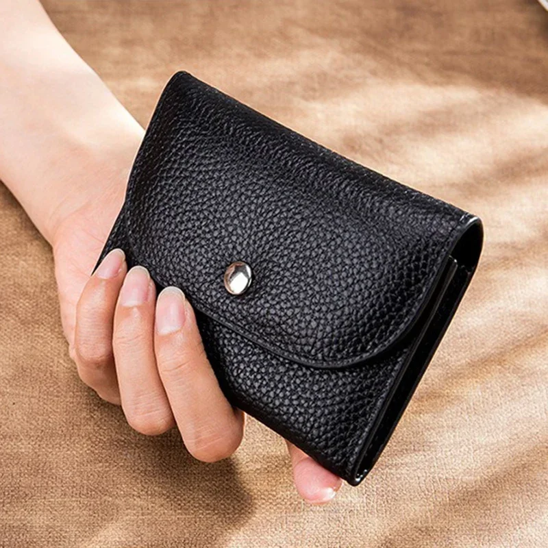 Женский Кошельки из натуральной кожи с карманом для монет на молнии маленькие