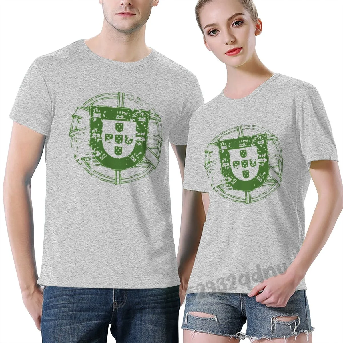 

New Men 2022 Brand Clothing Tees Casual UNISEX T-SHIRT Vintage Portugal Green Pixel T-Shirt