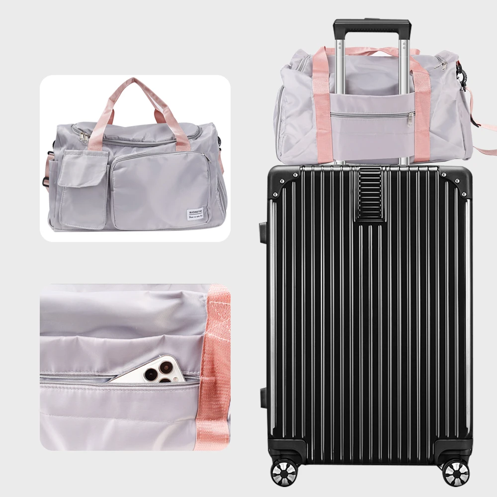 Дорожная сумка для багажа женская и мужская через плечо вместительная уличная