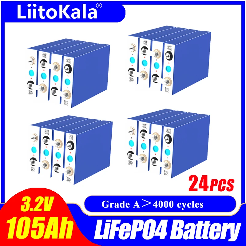 Аккумуляторная батарея LiitoKala 3 2 в Ач 90 LiFePO4 12 В 24 36 48 - купить по выгодной цене |