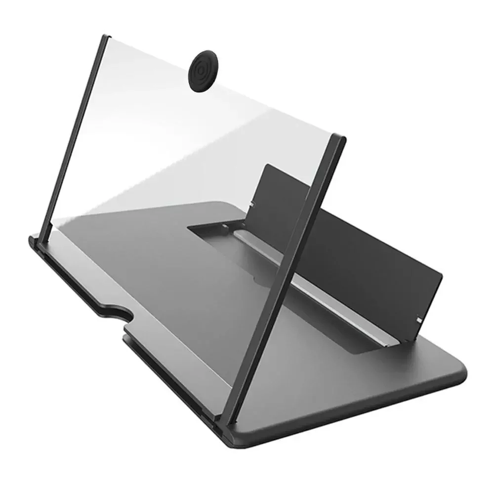 

3D Screen Amplifier 12 Inch HD Mobile Phone Magnifier Foldable Amplifier for Smartphone Stand Eyes Protection Holder