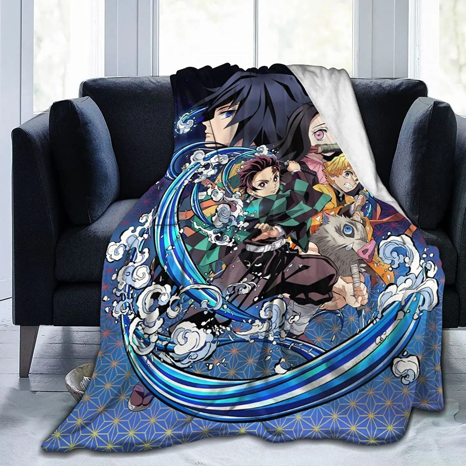 

Anime Blanket Japan Anime Characters Soft Flannel Throw Blanket Japanese Cartoon Lightweight Warm Throw Children Adult Anime