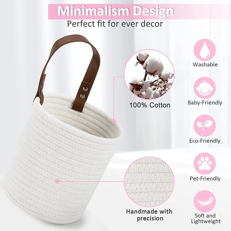 2 шт./упаковка круглая веревочная корзина для хранения ключей