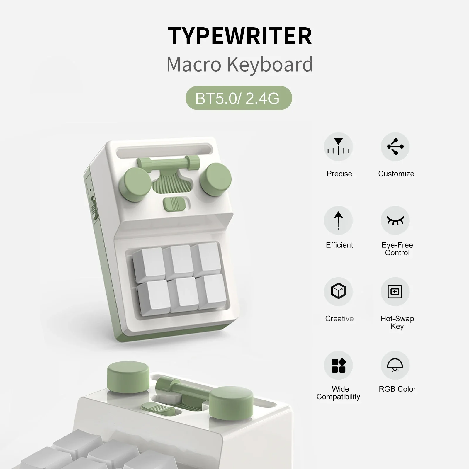 Новая беспроводная механическая клавиатура Bluetooth с функцией горячей замены 6