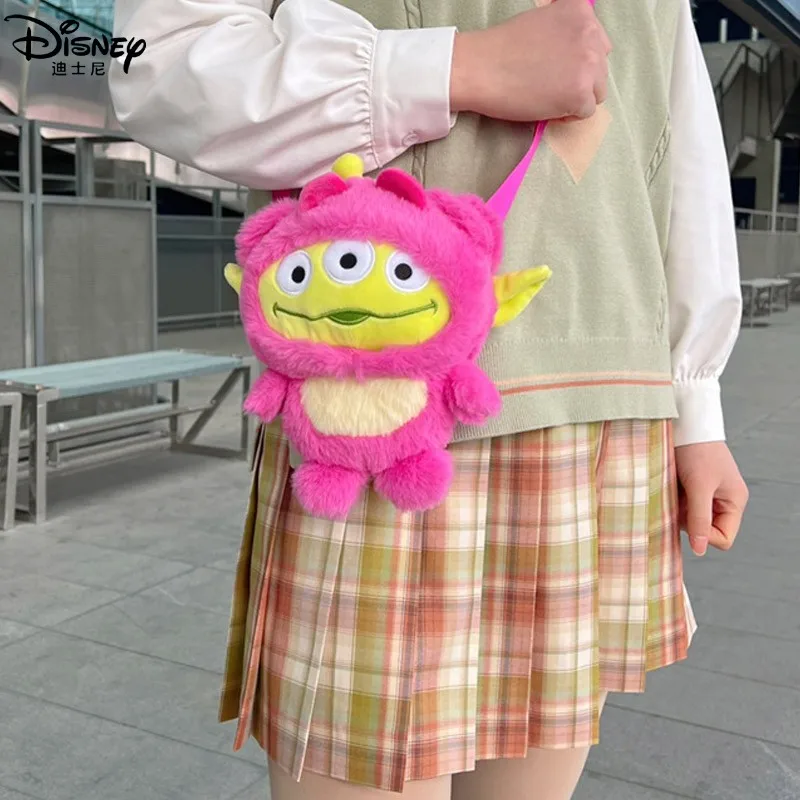

Disney Lotso Kawaii Accessories Bag Backpack For Girls Plush Toy Alien Anime Store Stuffed Animal Cute Doll Gift To Girlfriend