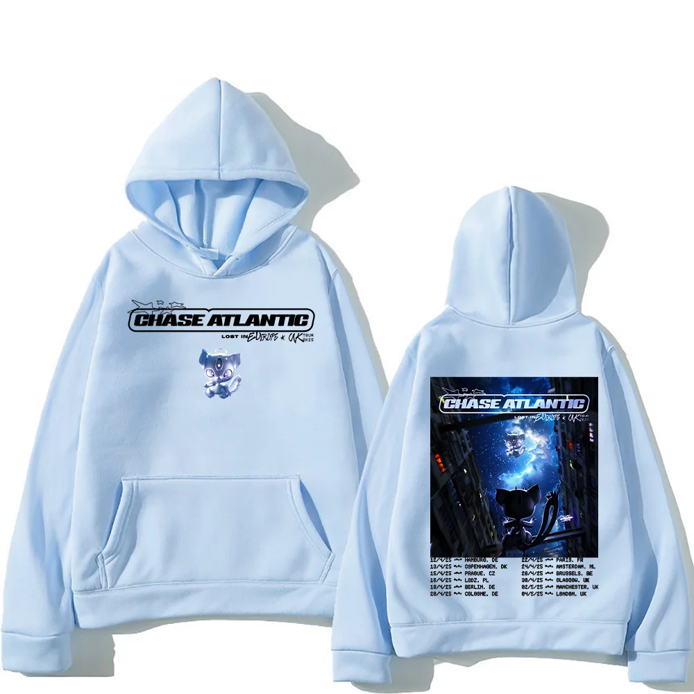 Chase Atlantic Lost in Europe and UK Tour Hoodies Unisex Funko Pop Sweatshirt Y2K High Street Pullovers New Design Print Clothes