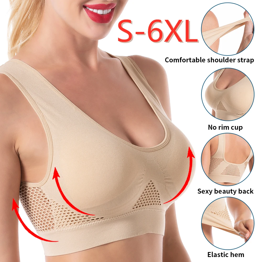 

Seamless Bra For Women Push Up Bra Invisible Bralette Breathable Bras Without Bones Wireless With Pads Underwear Plus Size Top
