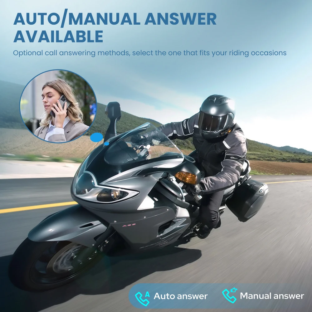 Bluetooth-гарнитура GEARELEC C2 мотоциклетная водонепроницаемая IP67 50 м