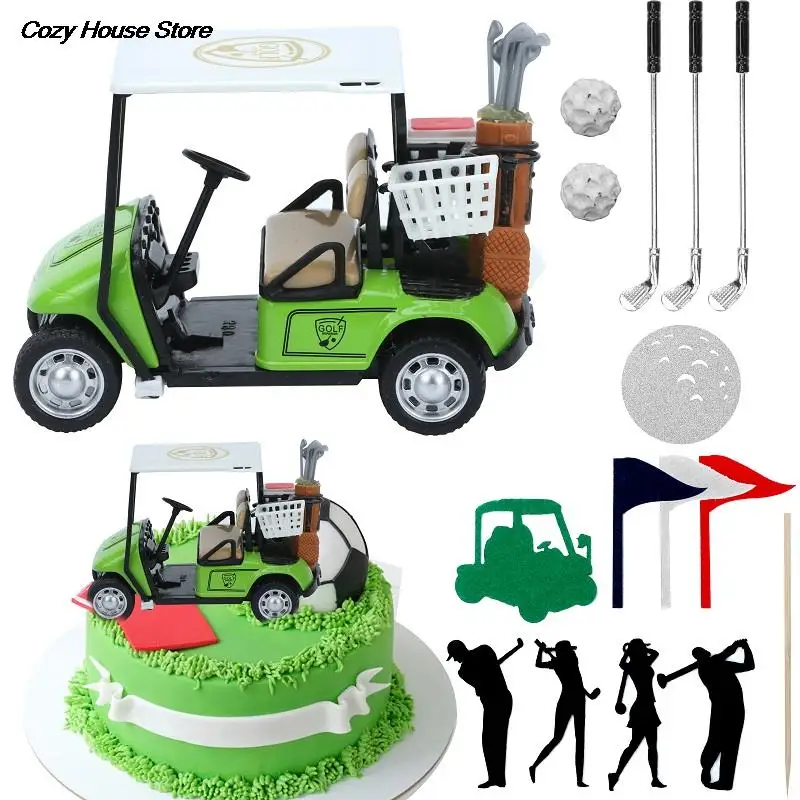 Cart Flags Golf Theme Party Supply