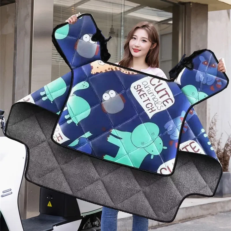 

Одеяло для лобового стекла мотоцикла, зимнее бархатное теплое толстое водонепроницаемое крышка для электромобиля, защита от атмосферных воздействий