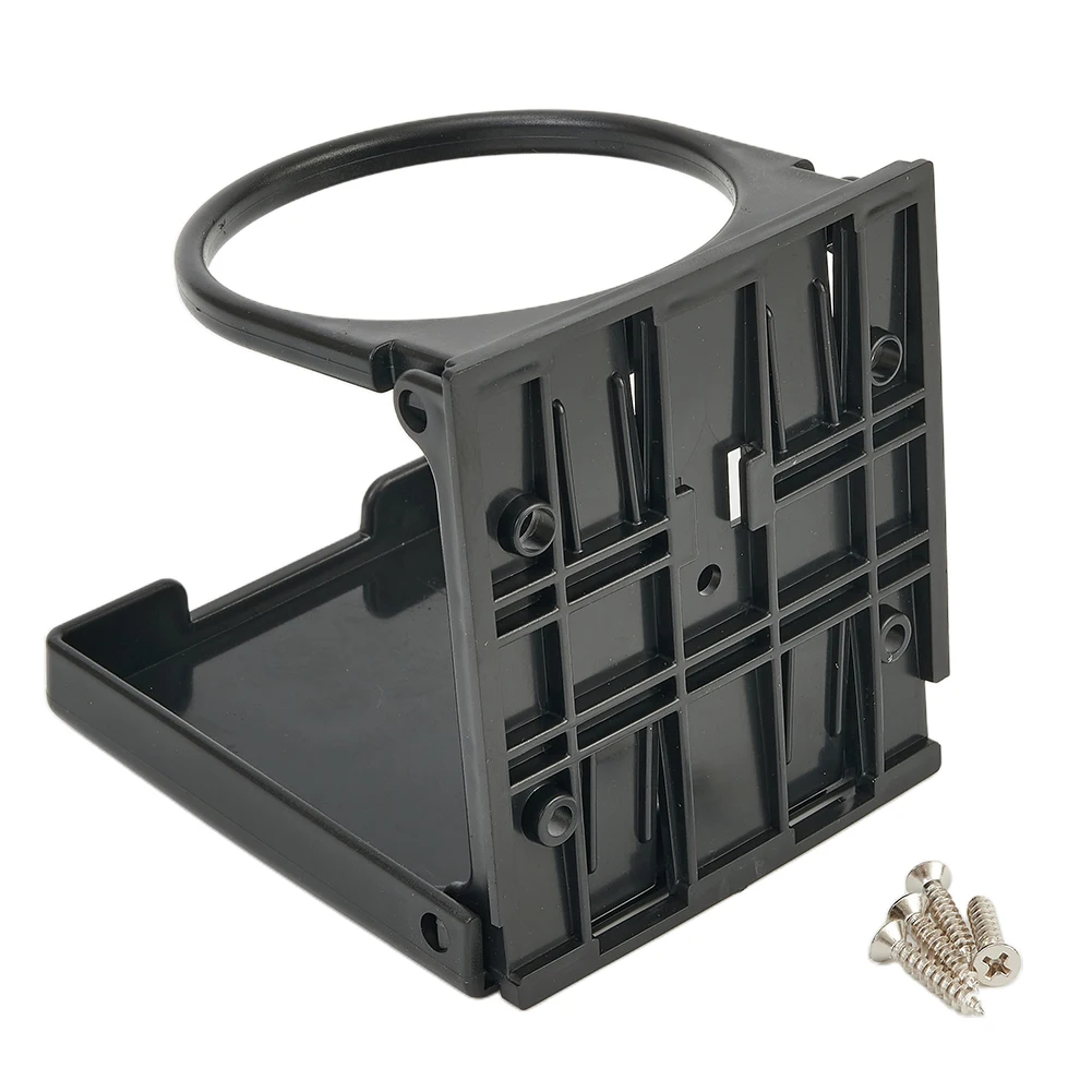 

Cup Holder Drink Holders 1PCS 4 X Stainless Steel Screws Black Car Car Folding Cup Holder Foldable Modified Easy To Clean