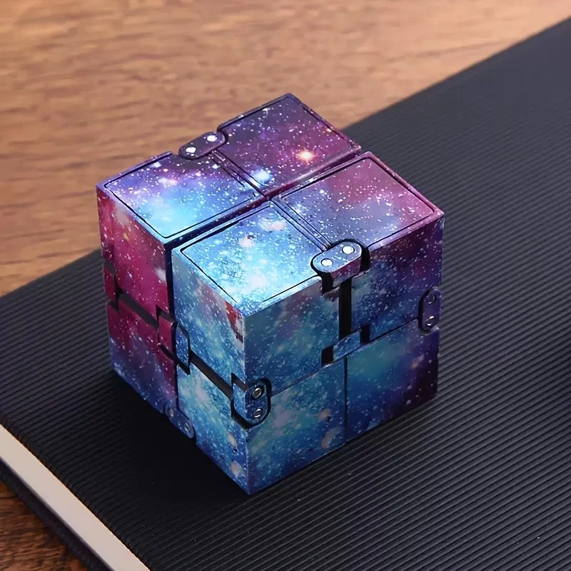 

Starry Style Infinity Cube Toy Anxiety Relief Hand Held Magic Cube Toy For Adults Kids Relieve Stress Halloween Party Favors