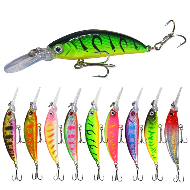 Luya Bait 7cm/5.7g Long Throw Submerged Mino Fresh Water Dummy Bait Fake Bait Crossmouth Perch Salmon Fishing Gear 1