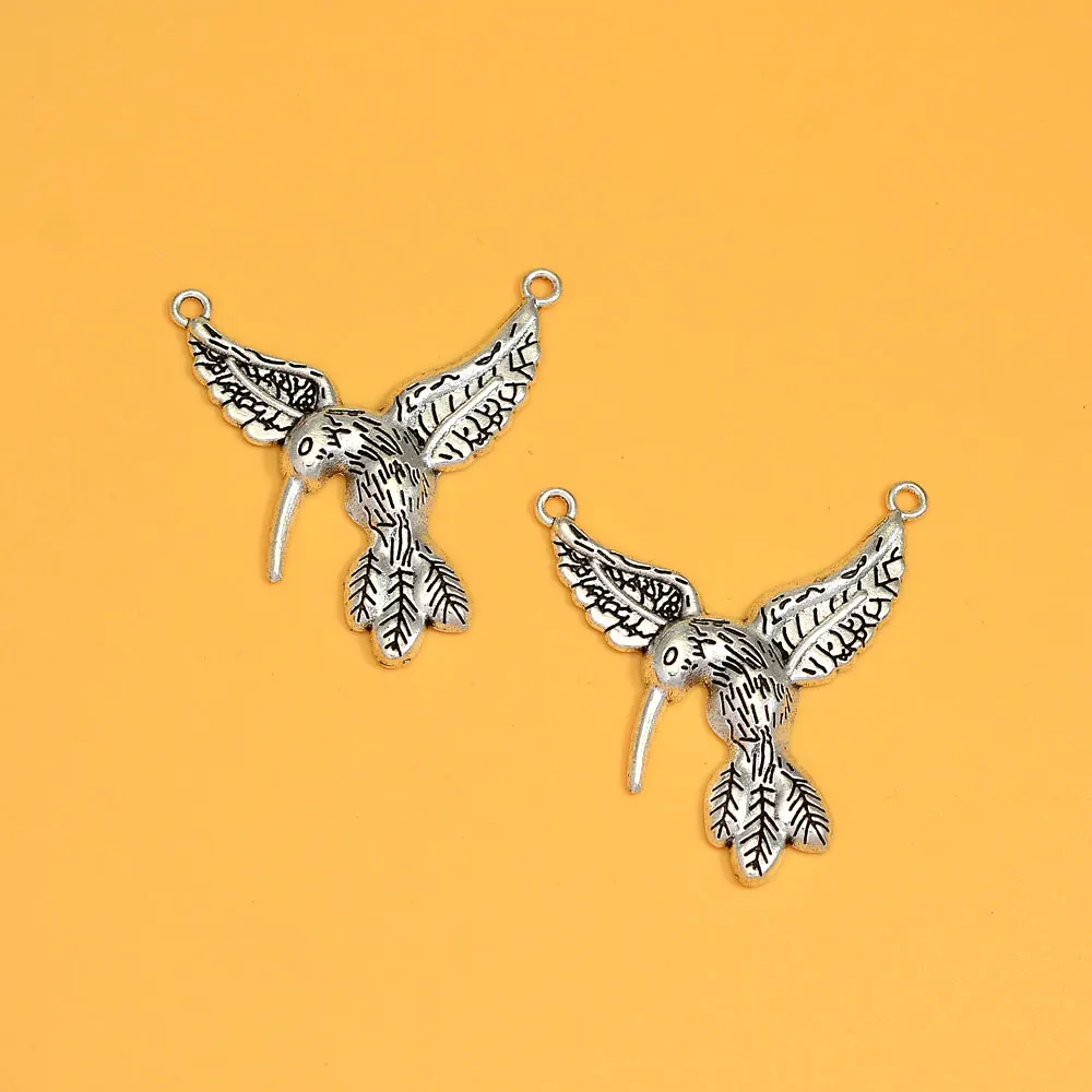 5 шт./партия соединители для подвесок в виде птиц