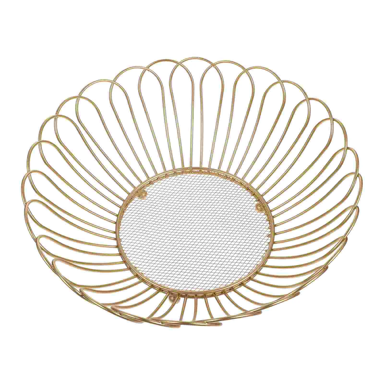 

Vegetable Serving Bowl Vegetable Tray Table Centerpiece Bowls Decorative Bowl Metal Tray Iron Fruit Plate Dinner Plate Desktop