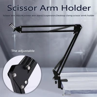 adjustable desktop clamp suspension boom scissor arm mount stand holder for logitech webcam c922 c930e c930 c920 c615