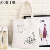 women tote bags print shopper casual shopping handbags female fashion graphic canvas large capacity eco friendly shoulder bags
