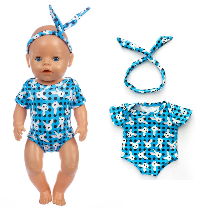 Купальный костюм для куклы высотой 17 дюймов для летнего отдыха новорожденных девочек 18 Girl Swimming on.