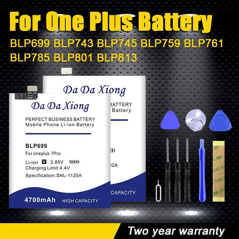 

100% New BLP699 BLP743 BLP745 BLP759 BLP761 BLP785 BLP801 BLP813 Battery for One Plus 7 7T Pro 8T 8 Pro Nord 5G N100 BE2011