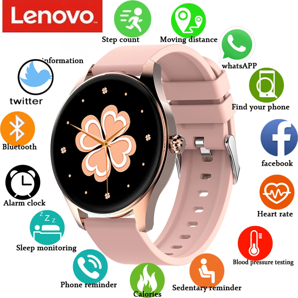 Новые женские Смарт-часы Lenovo с Bluetooth-вызовом, спортивный браслет 2023, водонепроницаемые мужские Смарт-часы на заказ для IOS и Android