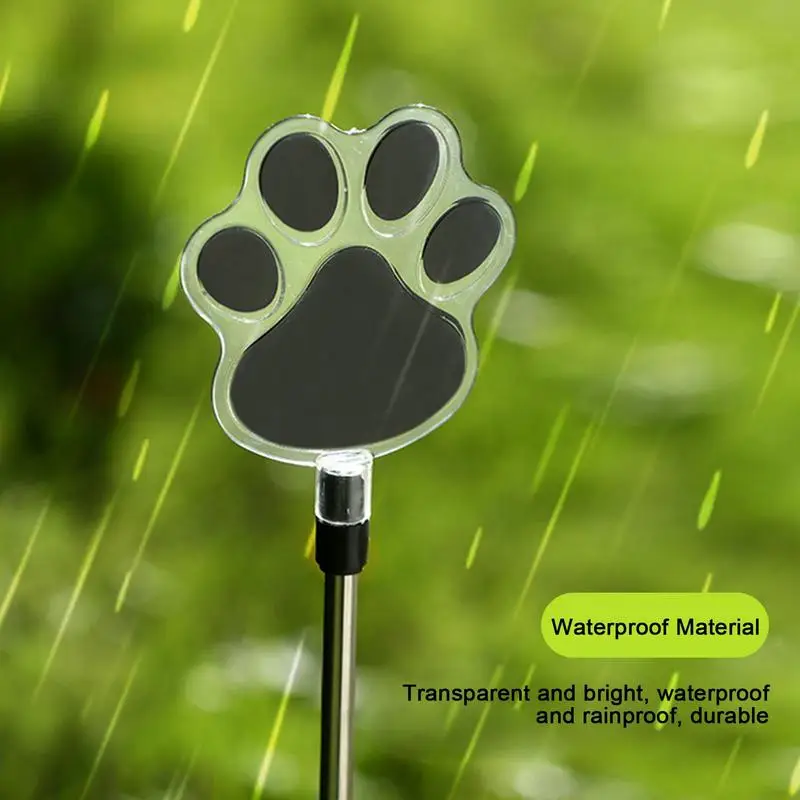 

Cat Paw Lawn Lamp Safe Solar Energy Cat Claw Lawn Lamp Durable Paw Print Lights For Yard Lighting Patio Walkway Garden Path