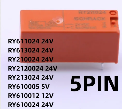 Новинка 10 шт./партия RY211024 RY611024 RY610024 RY610012 RY210024 RY2120024 RY213024 RY613024 RY900112 24 В постоянного тока 5PIN