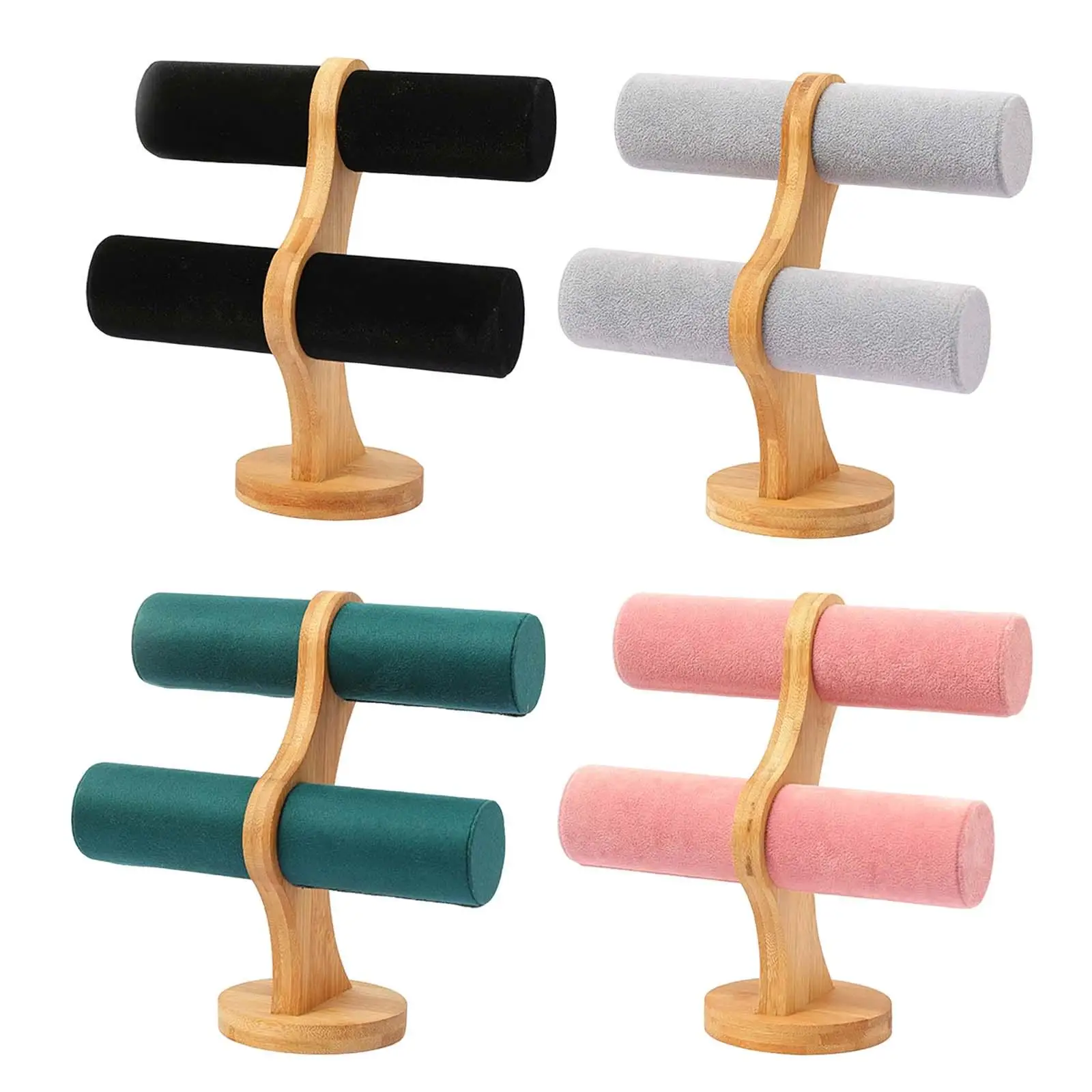 

Jewelry Display Stand with base Vertical Bracelet Holder for Hair band Organization Watch Hanging Tabletop