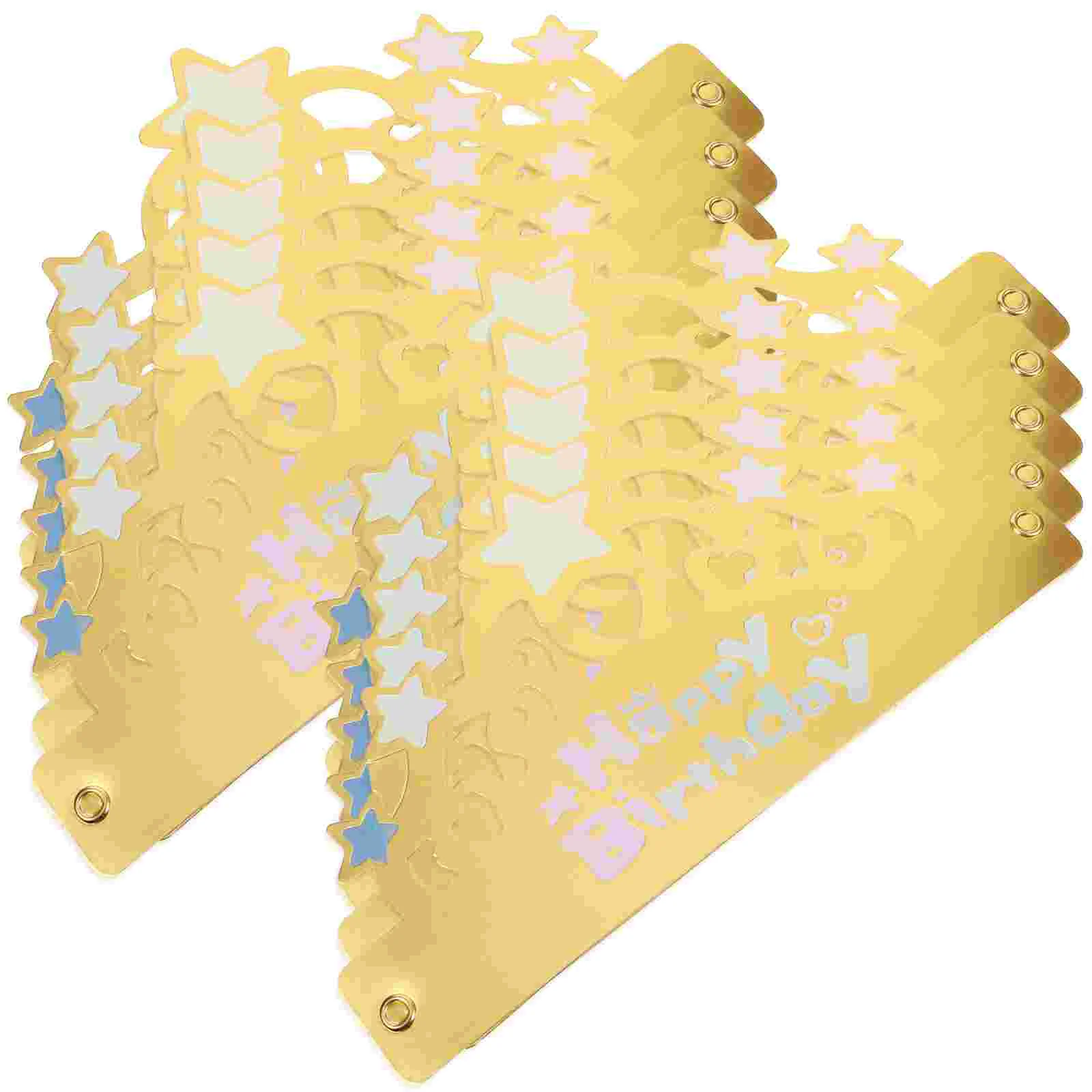 

50 Pcs Party Hats Birthday Headwear Children Bagged Paper Crown Toddler Crowns Kids Decorate Baby