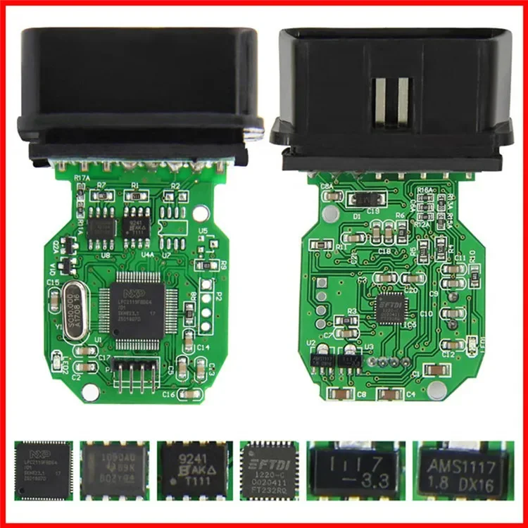 Фото Мини vci для Toyota TIS Techstream V16.20.023 minivci FTDI для J2534 автоматический сканер OBD OBD2 автомобильный диагностический кабель MINI-VCI кабель №2