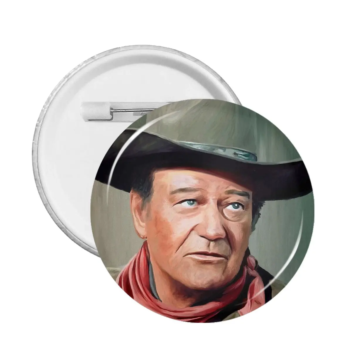 

Face Celebrity Portrait John Wayne Pin Customizable Badge Bag Badges Brooch Brooches Cute Pins Friends