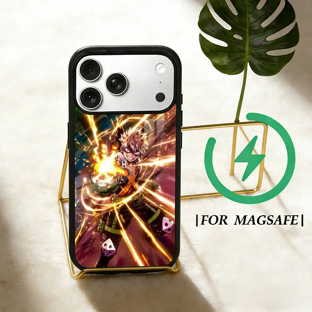 Фото Чехол для телефона с персонажами аниме B-Bakugo K-Katsuki для iPhone 17, 16, 15, 14, 13, 12, Plus, Pro, Max с магнитной беспроводной зарядкой MagSafe №5