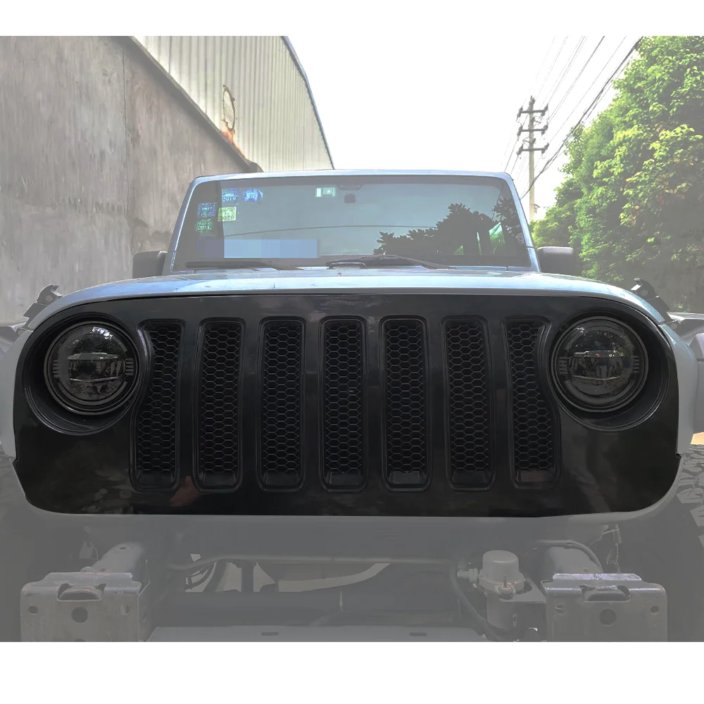 Фото Передняя решетка радиатора SXMA J373 JL Style для Jeep Wrangler JK 2007-2017 №1