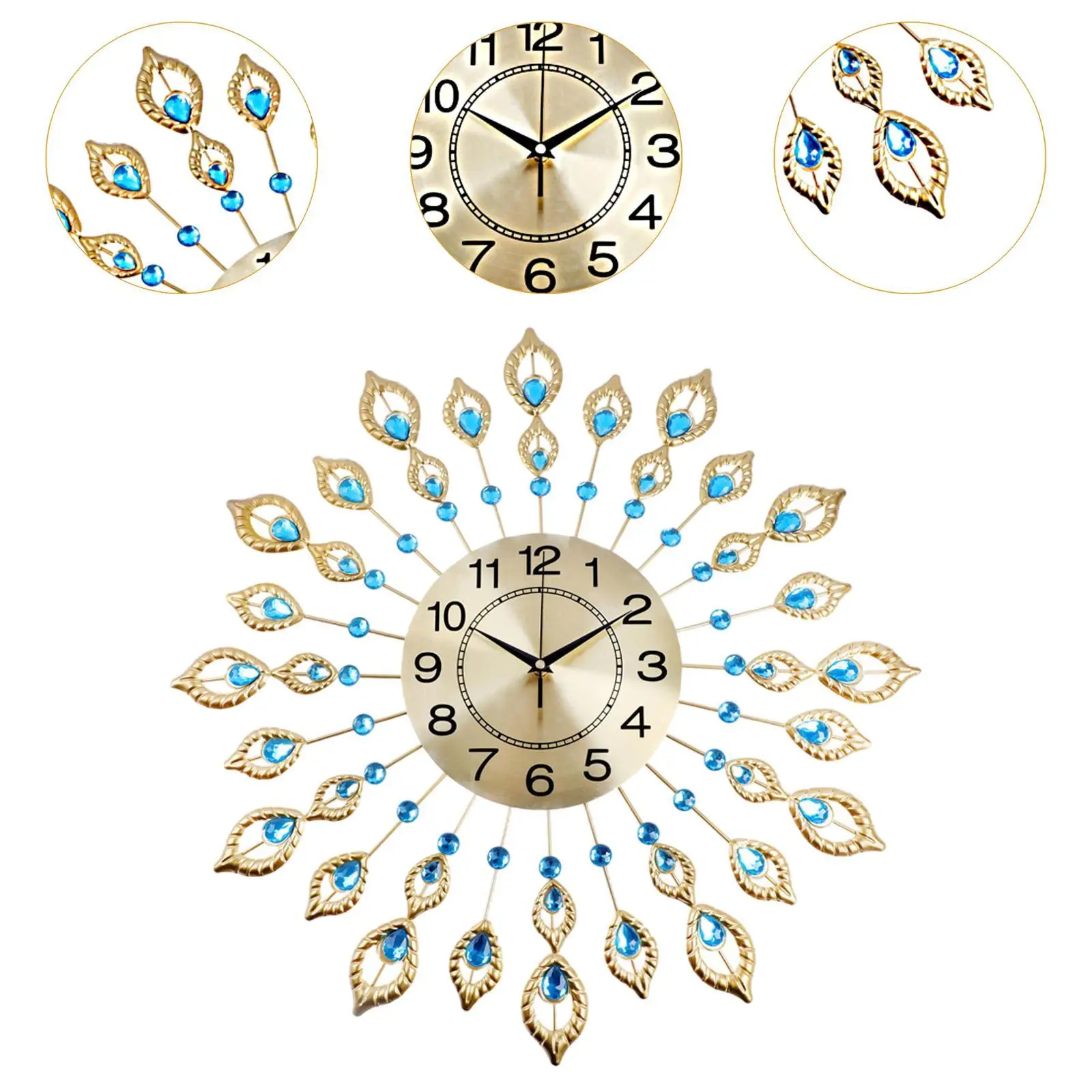 Большие настенные часы 24 дюйма с циферблатом домашнее украшение арабскими