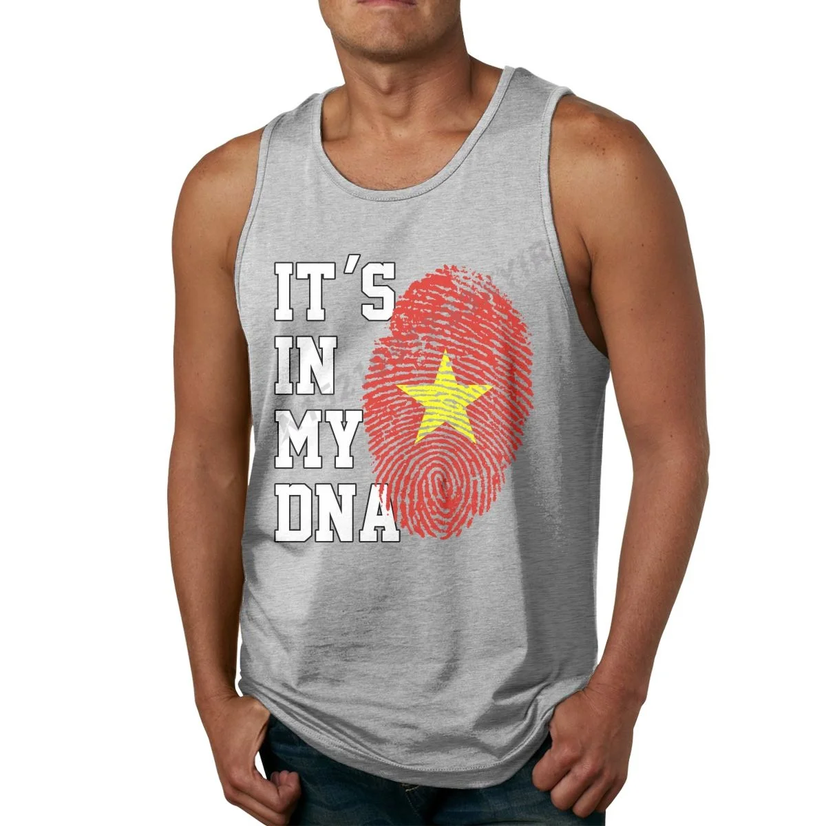 

Летняя мужская майка с надписью It's IN MY DNA, вьетнамский флаг, вьетнамские фанаты, мужская рубашка без рукавов в стиле хип-хоп