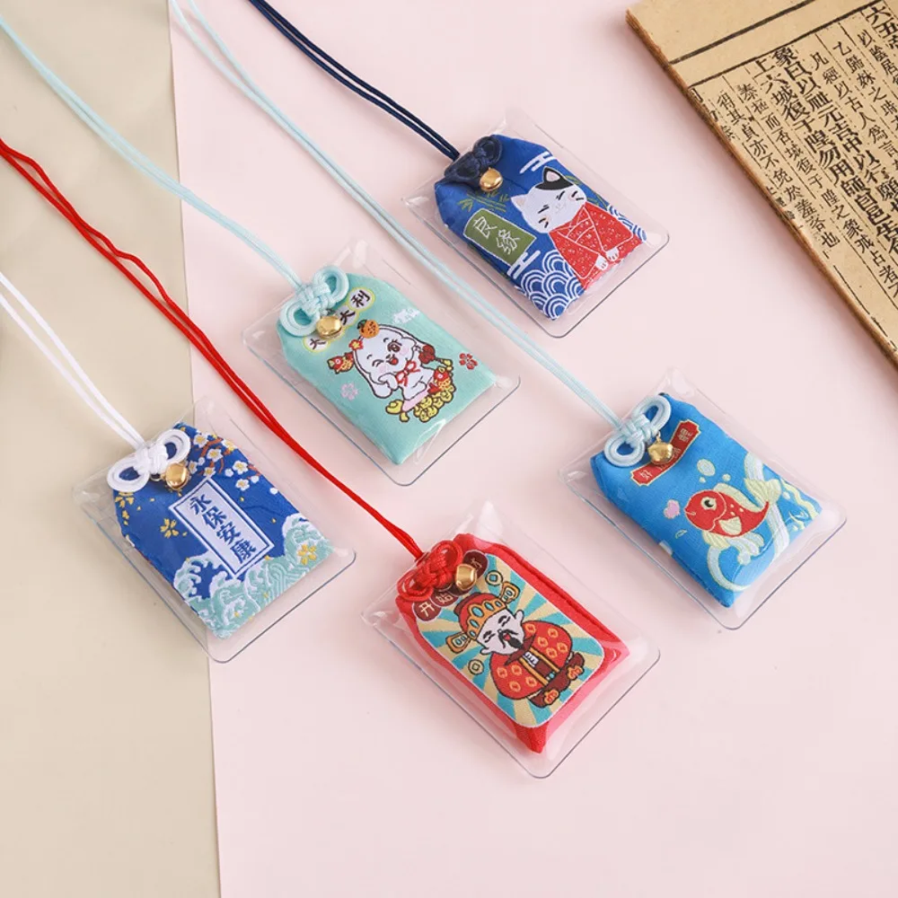 Фото Японская молитва Lucky Charm Fortune Beauty Китайский кулон Omamori Pray Императорский амулет Брелок для пары Друг Подарок ребенку №4