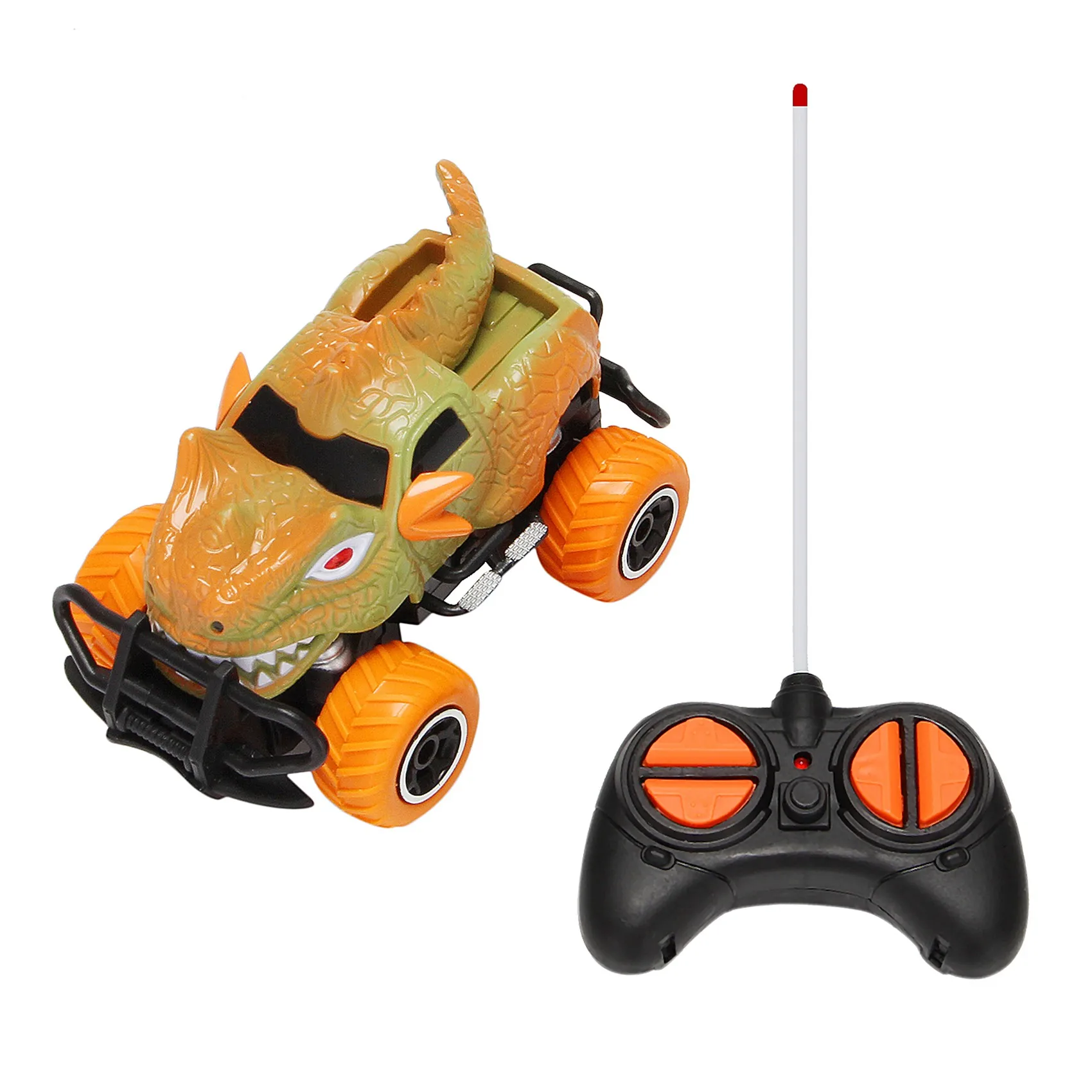 Игрушечный динозавр машинка на радиоуправлении для детей 3-7 лет 4-канальный