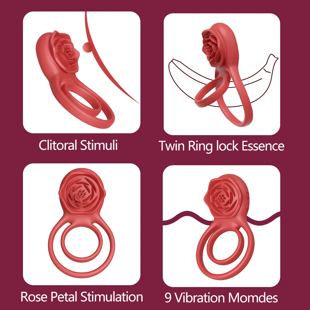 Jintrun вибратор с дистанционным управлением и кольцом для мужчин силиконовый