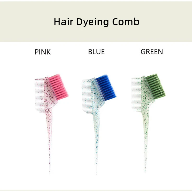 

Luxury Pearlescent Hair Dyeing Comb Multifunction Tint Headed Brushes Coloring Dye Comb Brush Flash Powder Baked Oil Tools
