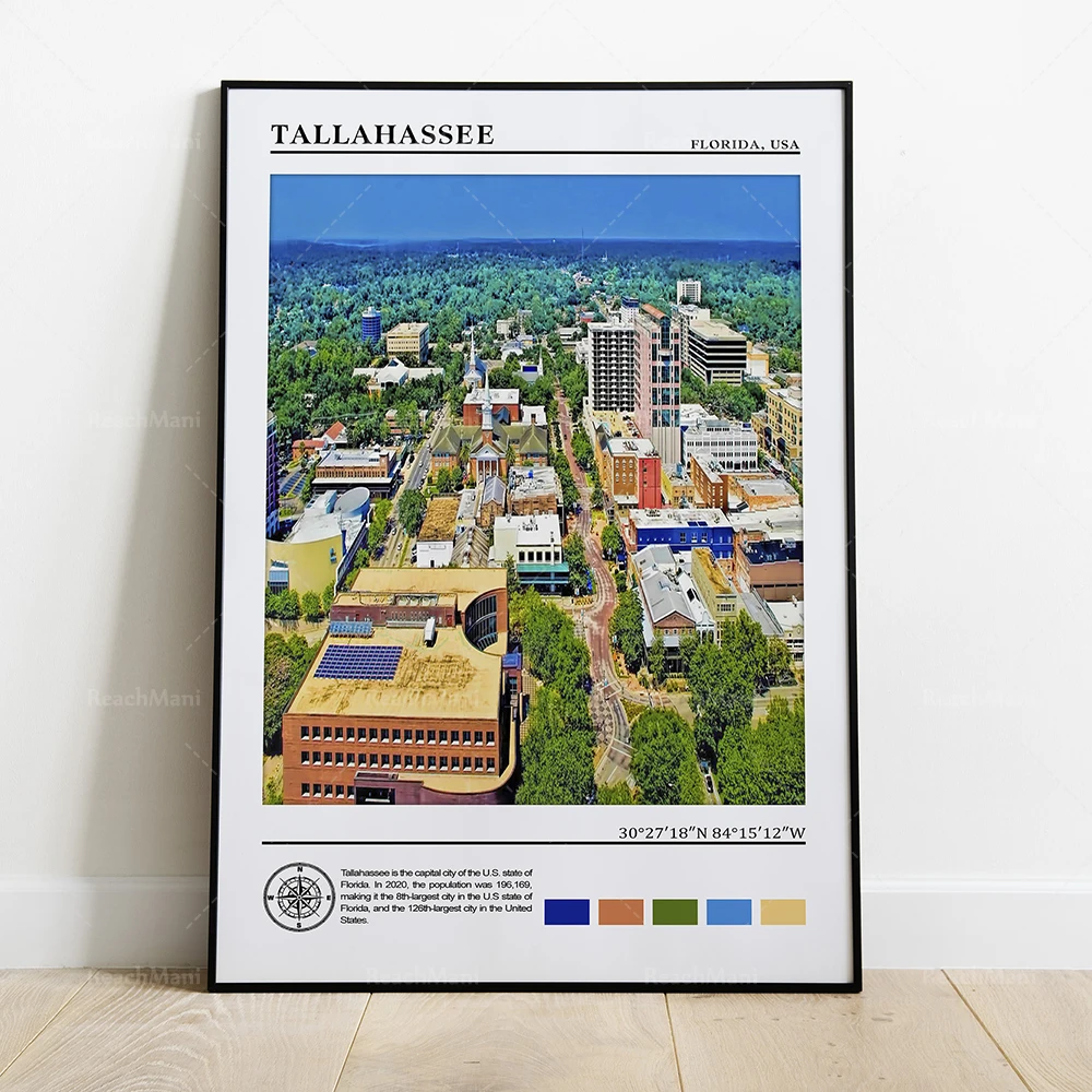 Pembroke Pines Port St. Lucie Sarasota Punta Gorda Санкт-Петербург Tallahassee Tampa постер для путешествий из