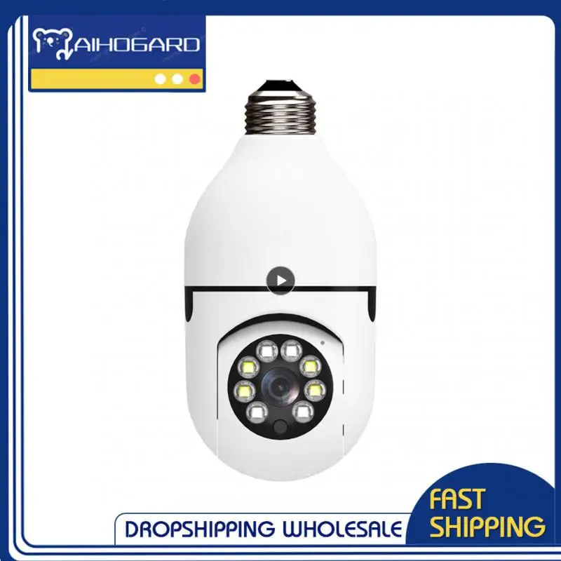 

Bulb Surveillance Camera Night Vision Full Color Automatic Human Tracking Zoom Indoor Security Monitor Wifi Camera